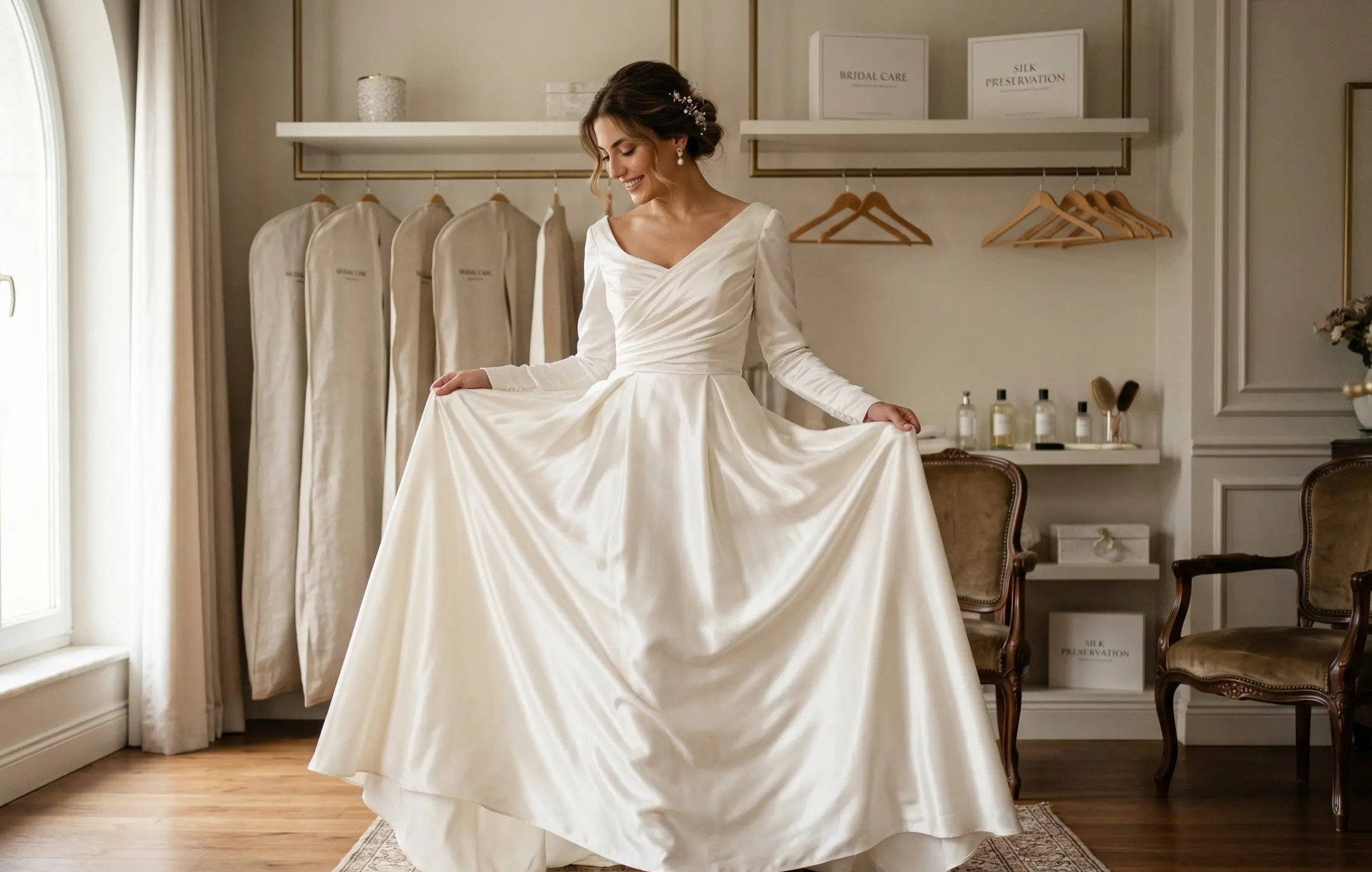 İpek Gelinliklerin Bakımı