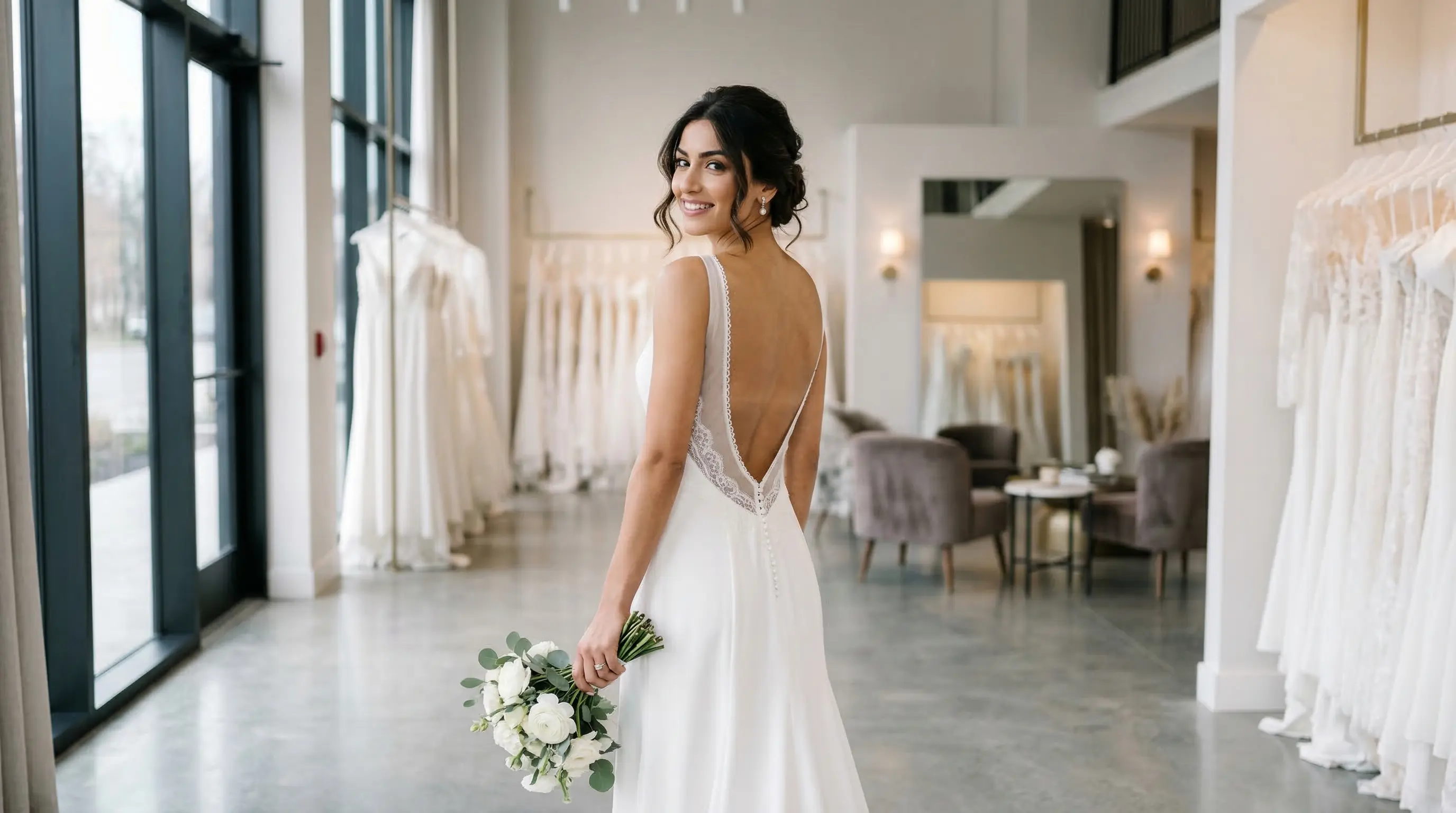 Sırt Dekolteli Gelinlikler