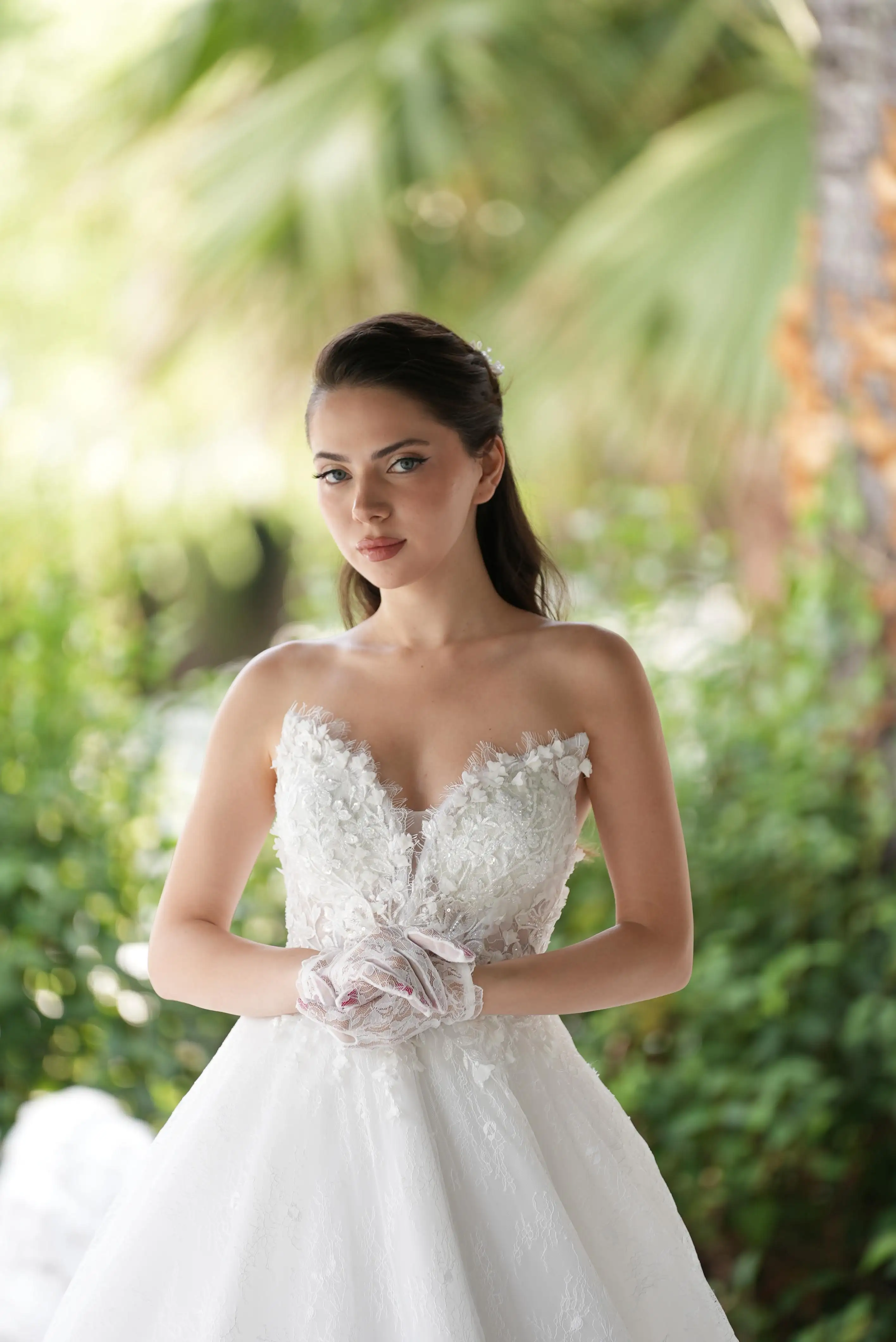 Silva - Drapeli Tül Korseli Ön Görünüm